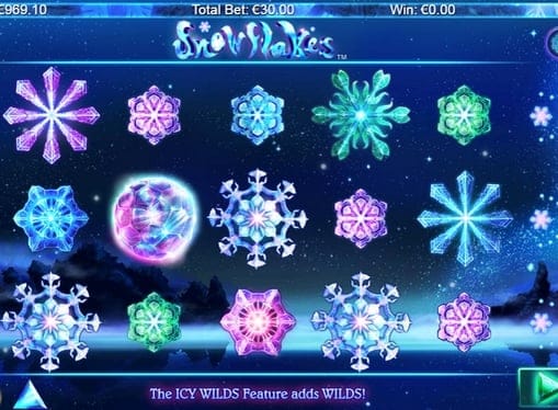 Выигрышные символы в комбинации Snowflakes